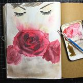Rose Watercolour Challenge by Tania Scrapbook House