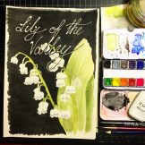 Lily of the Valley Watercolour Challenge by Tania Scrapbook House