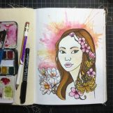 Flowers Watercolour Challenge by Tania Scrapbook House